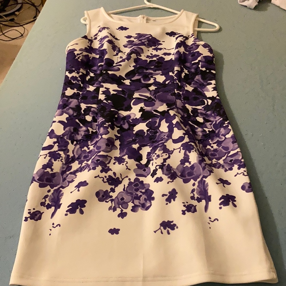 Size XL purple flower dress